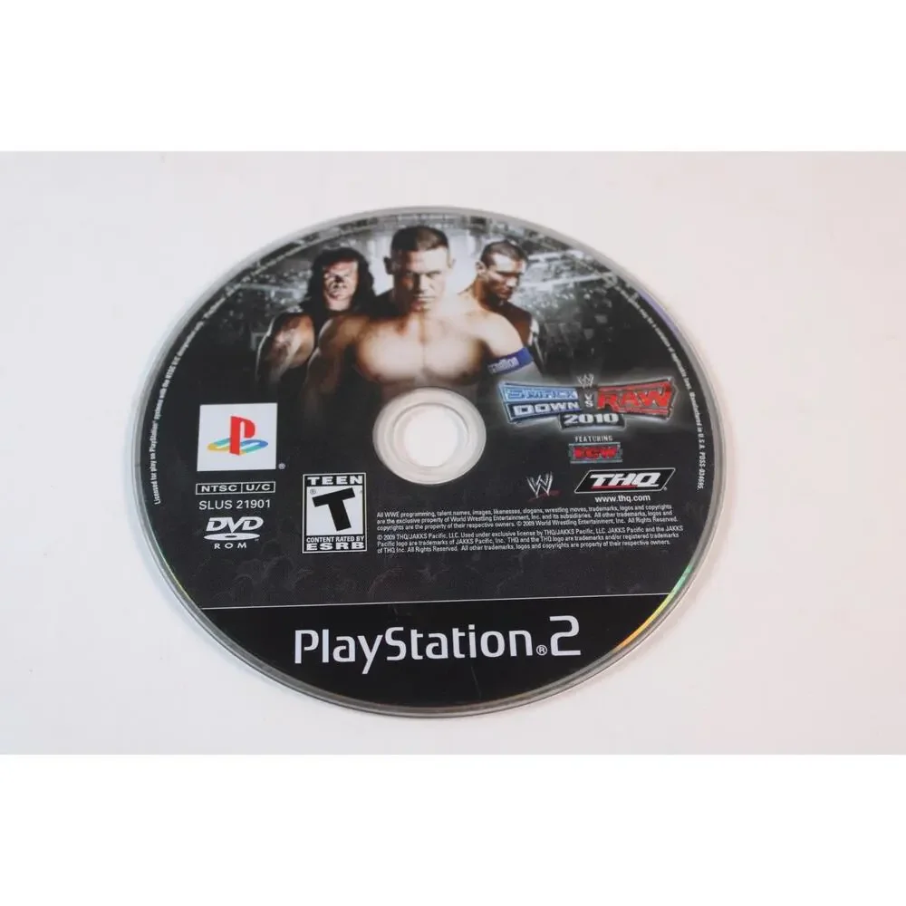 WWE Smackdown Vs. Raw 2010 (Sony Playstation 2, PS2) Game Disc Only, No Tracking